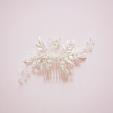 Gold Hair Comb, Gold Leaf Hair Comb, Silver Hair Comb, Gold headpiece, Gold leaf comb, Bridal hair comb, Prom Hair Comb, "Wendy"